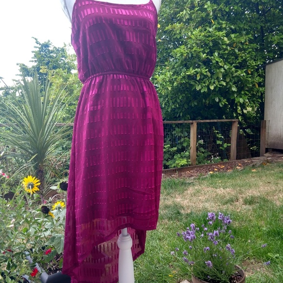 Ann Taylor Rasberry Colored Sundress - Picture 1 of 8